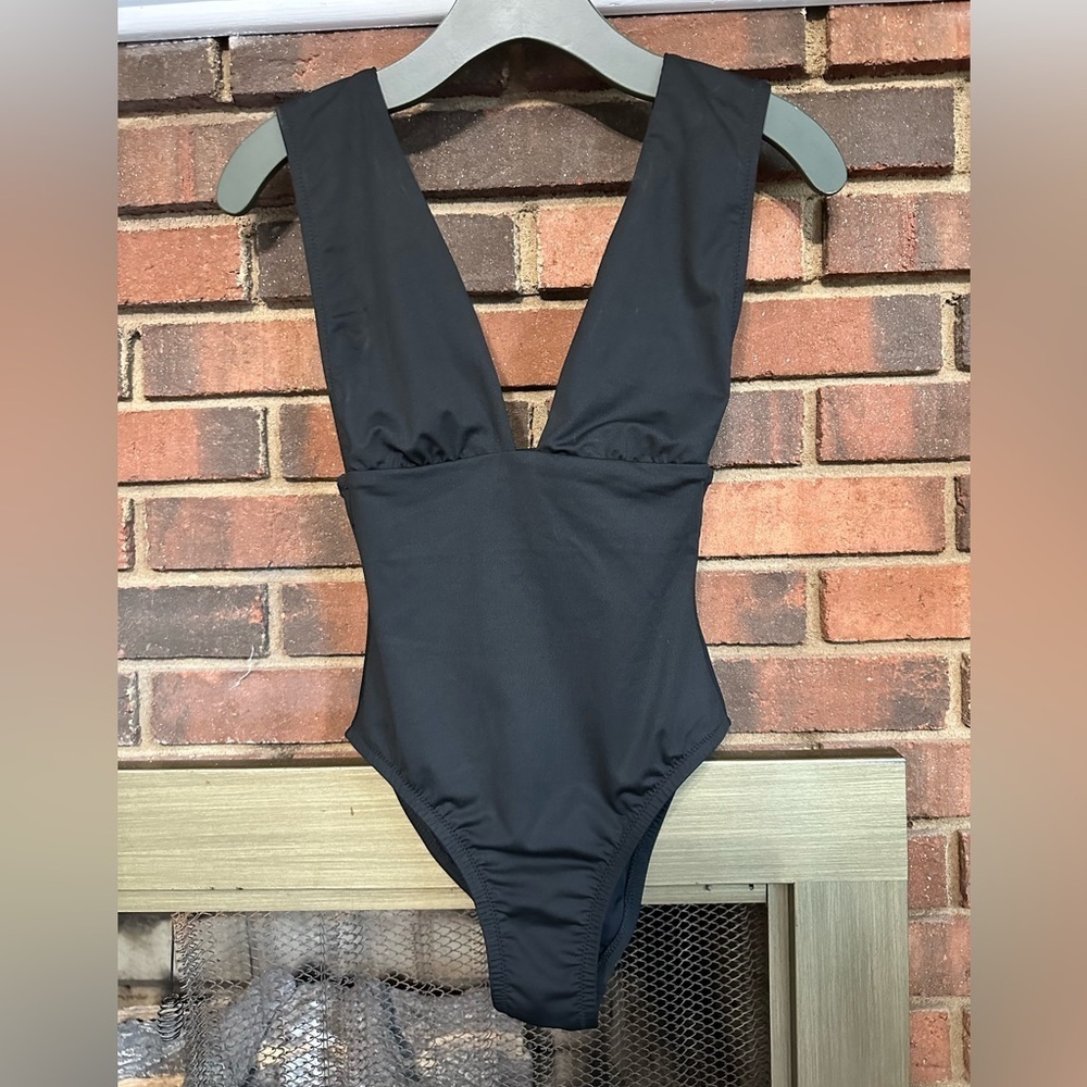 #4) j crew black one piece swimsuit. Great condition.